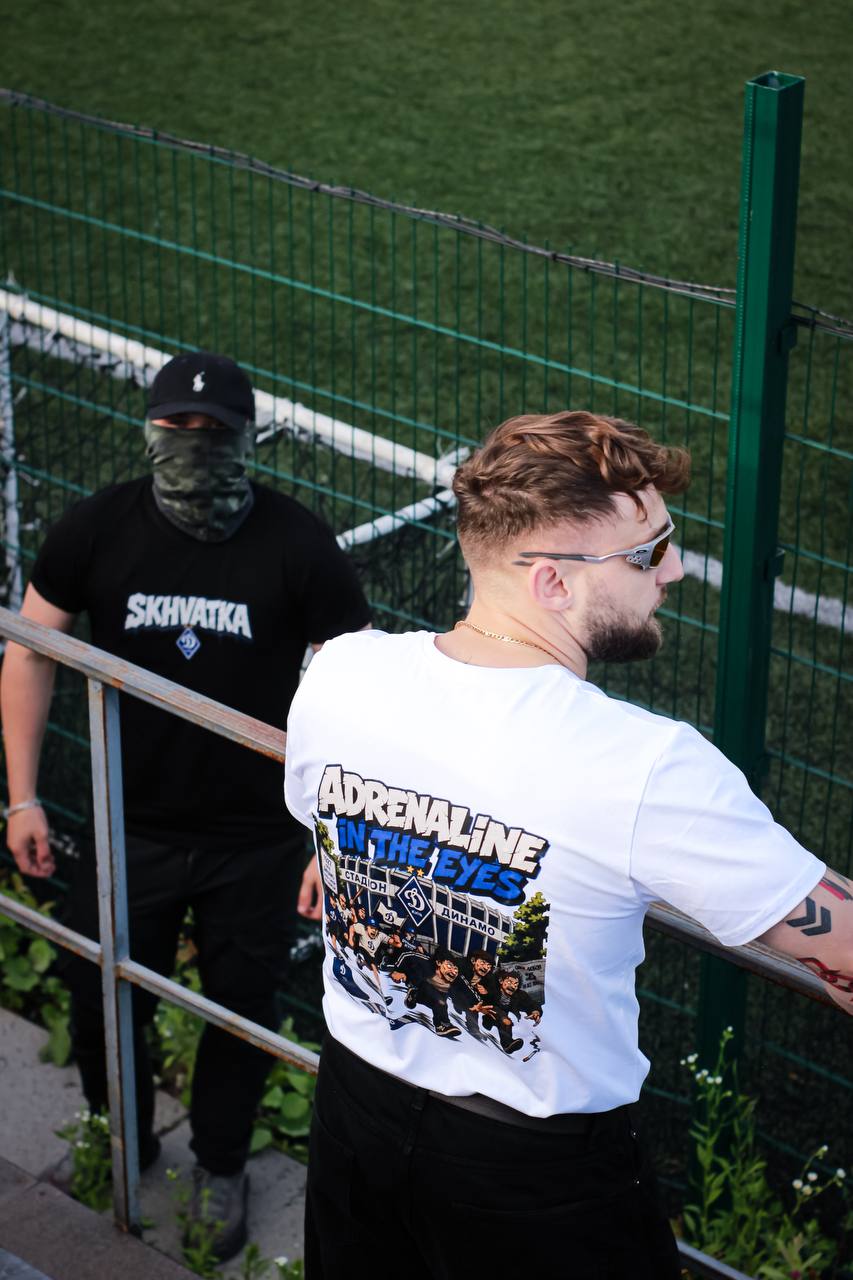 T-shirt Adrenaline In The Eyes White