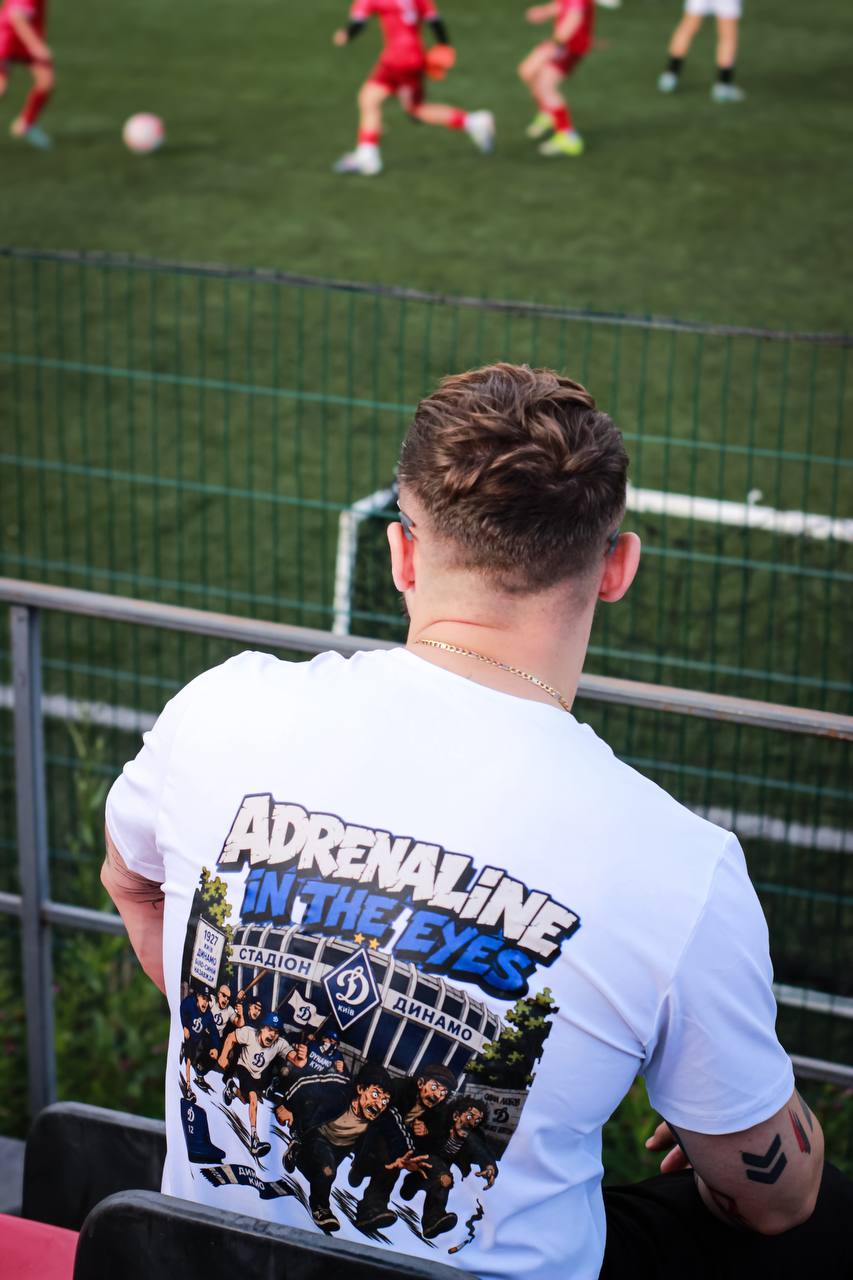 T-shirt Adrenaline In The Eyes White