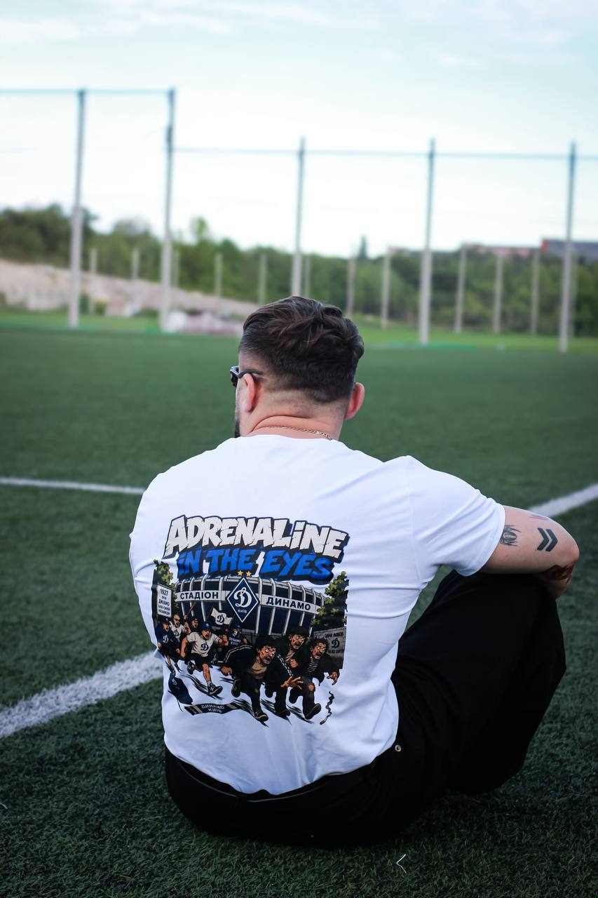 T-shirt Adrenaline In The Eyes White