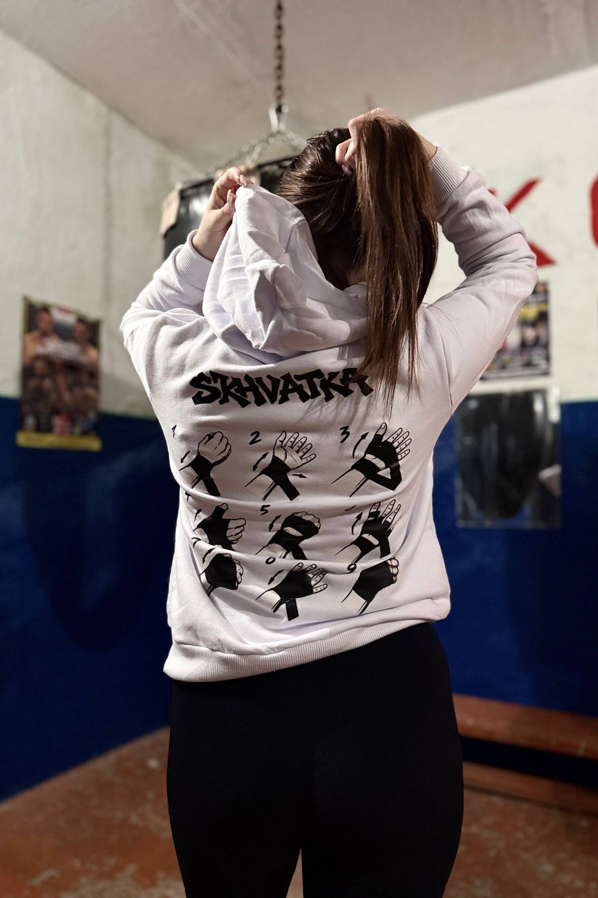 Hoodie Fight Ready White