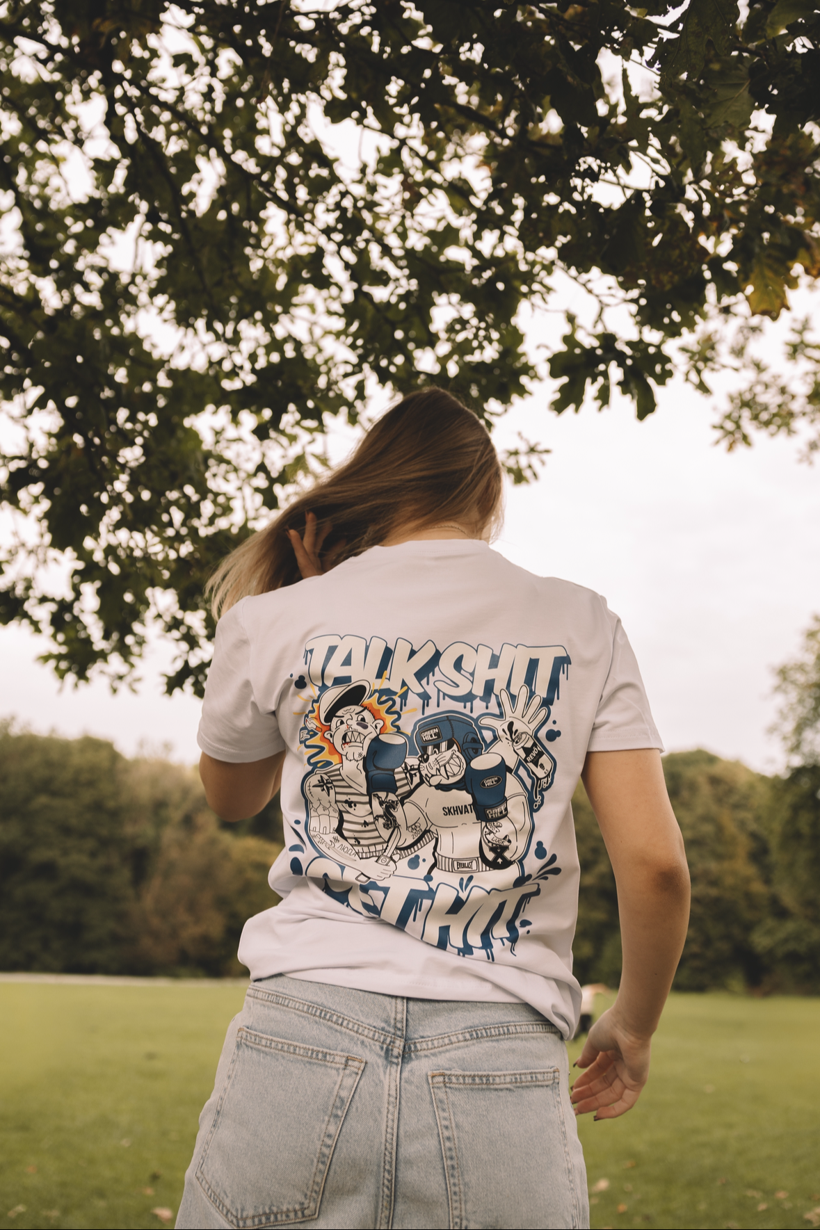 T-shirt Talk Shit Get Hit White