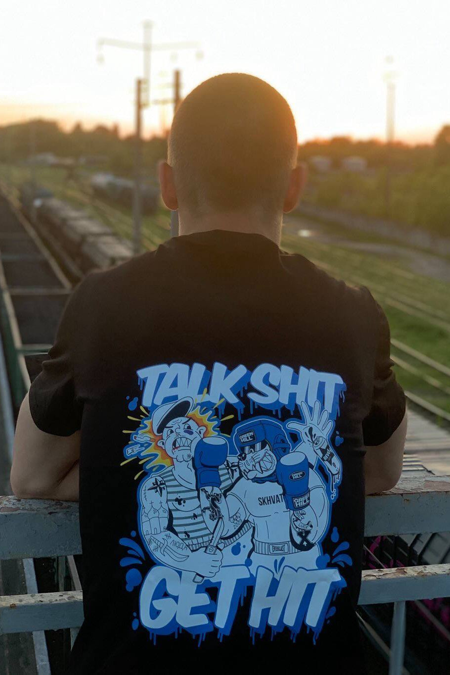 T-shirt Talk Shit Get Hit Black