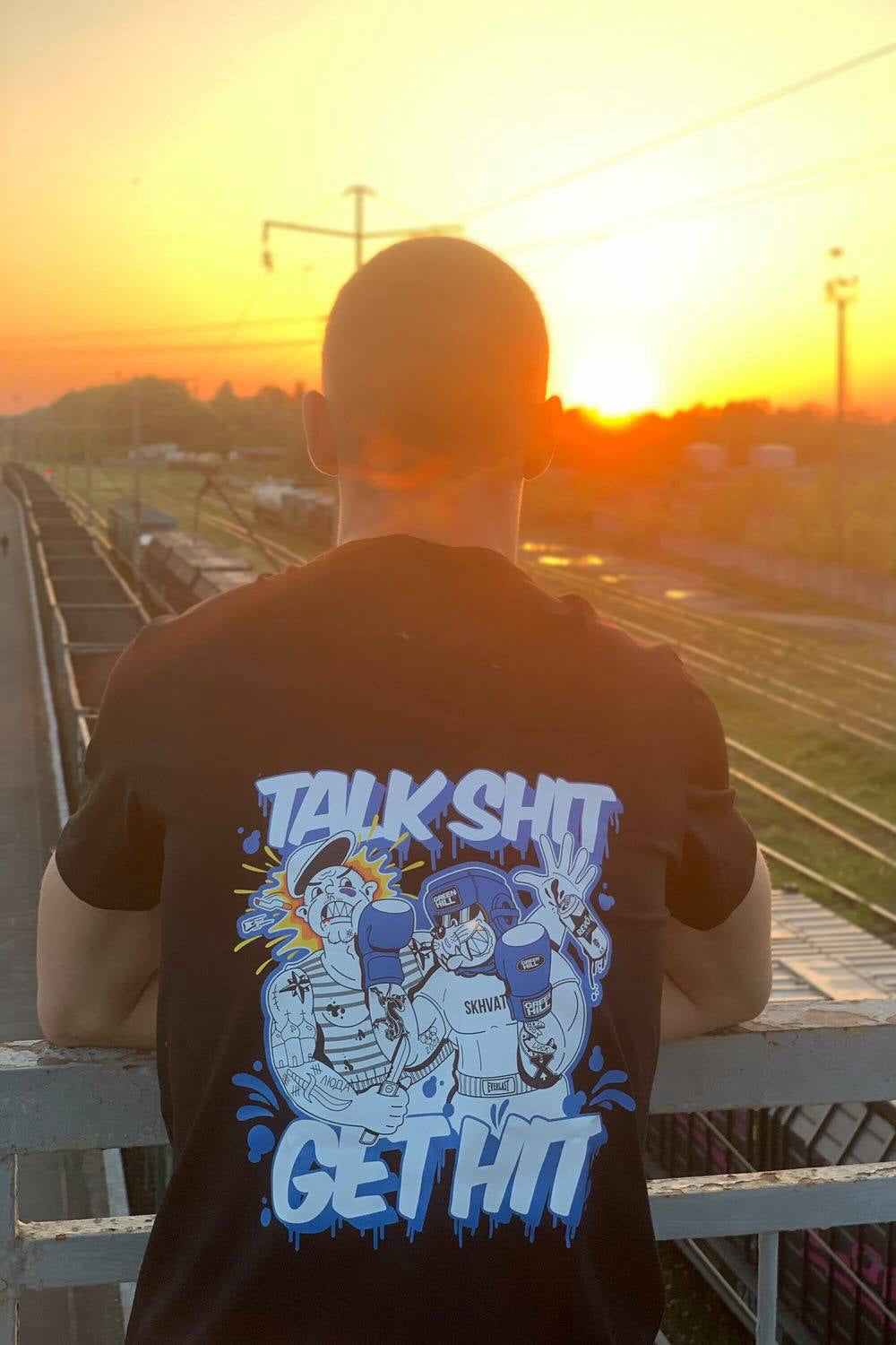 T-shirt Talk Shit Get Hit Black