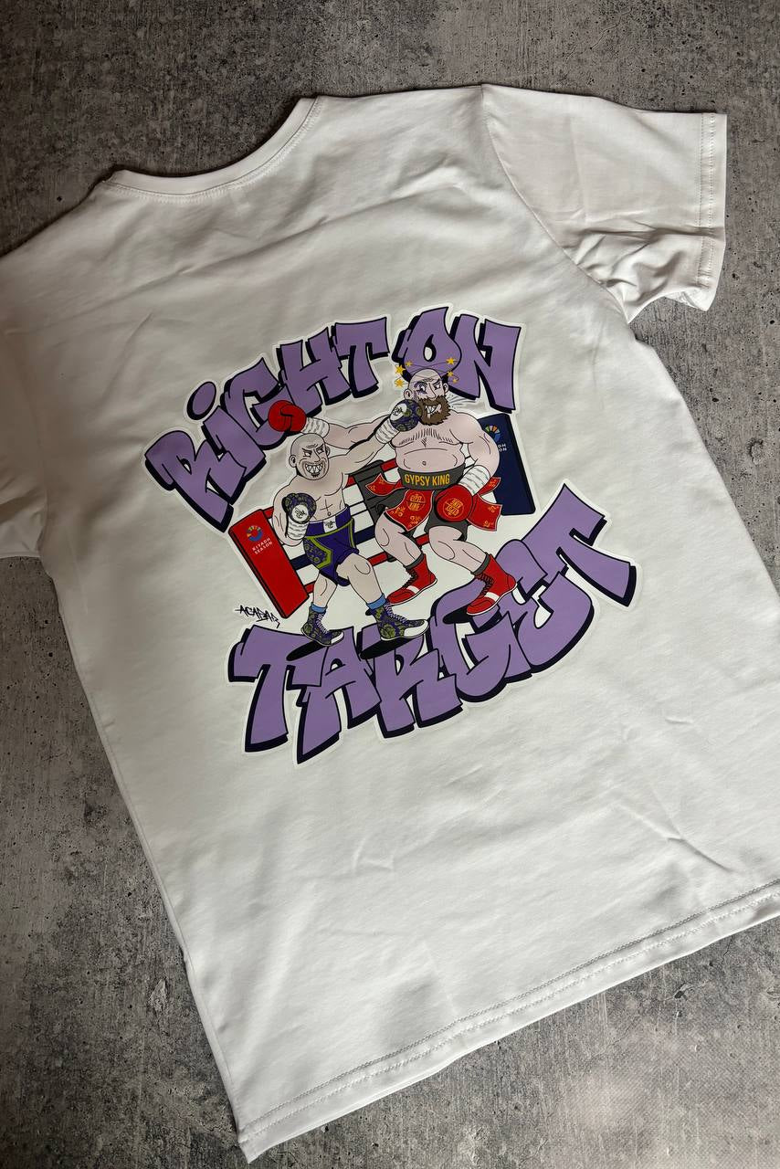 T-shirt Right On Target White